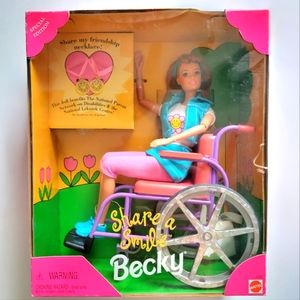 Special Edition 1996 Share a Smile Becky Barbie